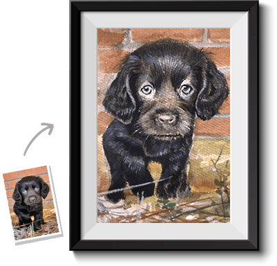 This Is A Watercolor Pet Painting From Photo - Labrador Retriever (401x384), Png Download