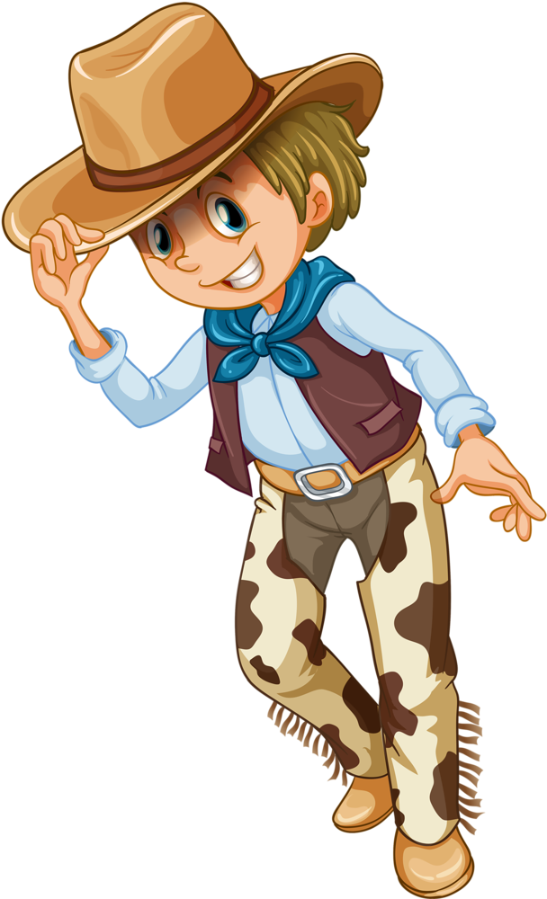 Cowboy Clipart Logo - Western Themed Vbs Clipart (627x1024), Png Download