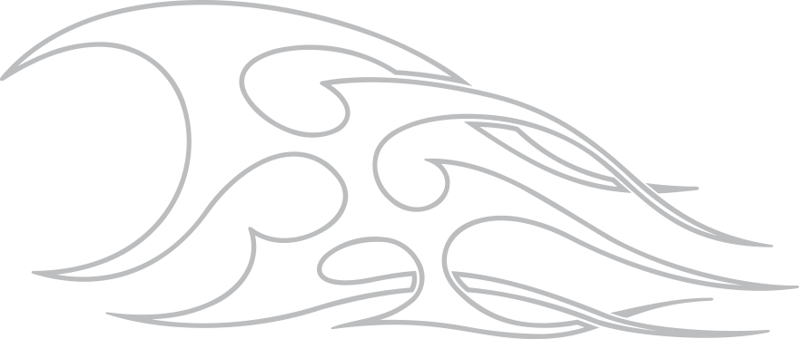 Pinstripe Graphic Style - Motorcycle (880x374), Png Download