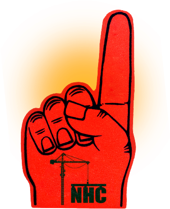 Giant Foam Fingers For A Reason - Mets Foam Finger (350x447), Png Download