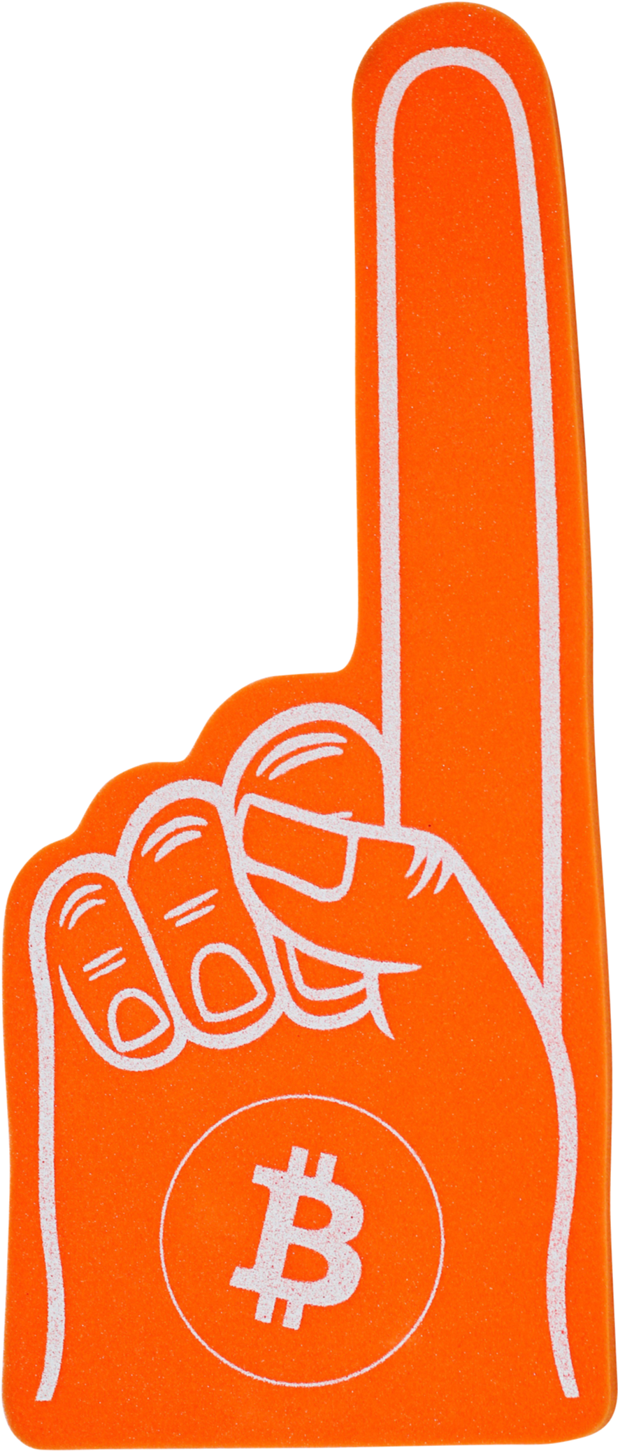 Bitcoin Foam Finger - Winnipeg Blue Bombers Foam Finger (3546x2364), Png Download