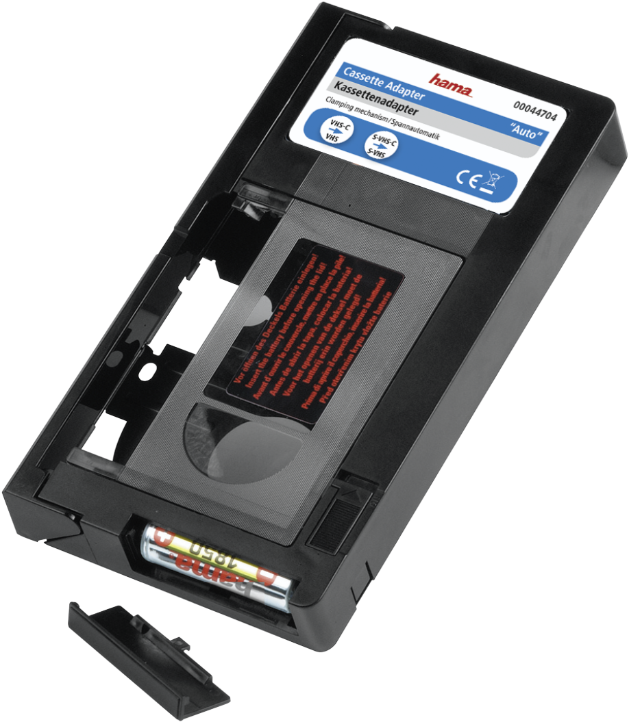 Vhs-c/vhs "auto" Cassette Adapter - Hama Vhs-c Adapter (1100x1100), Png Download