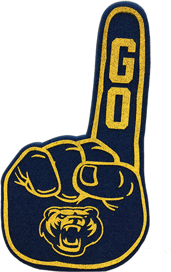 Bear Zone - Kelly Green We're Number One Fan Foam Finger (400x534), Png Download