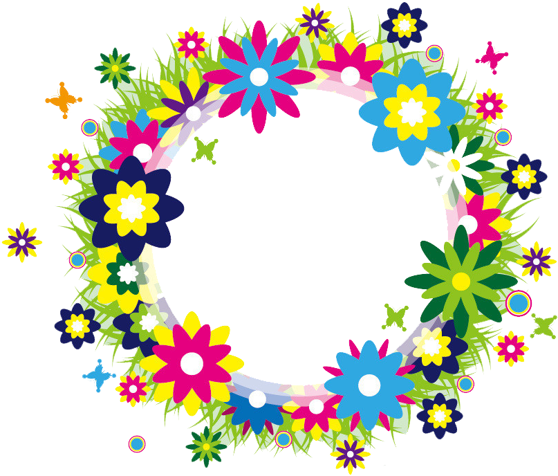 Wreath Flower Watercolor Painting - Watercolor Painting (851x707), Png Download