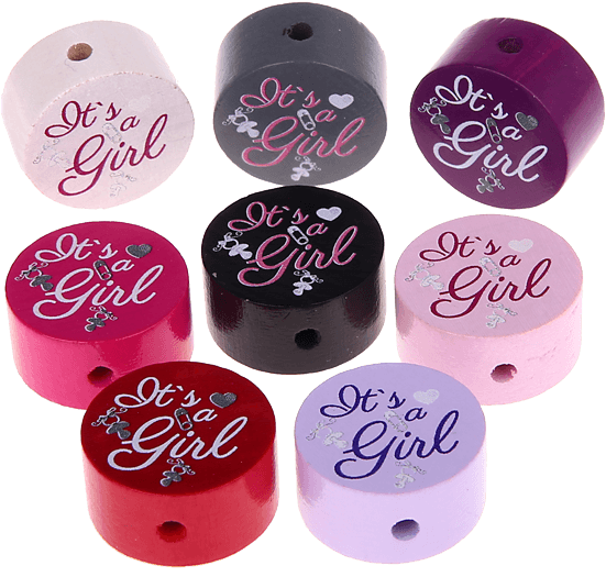 It's A Girl - Bead (550x550), Png Download