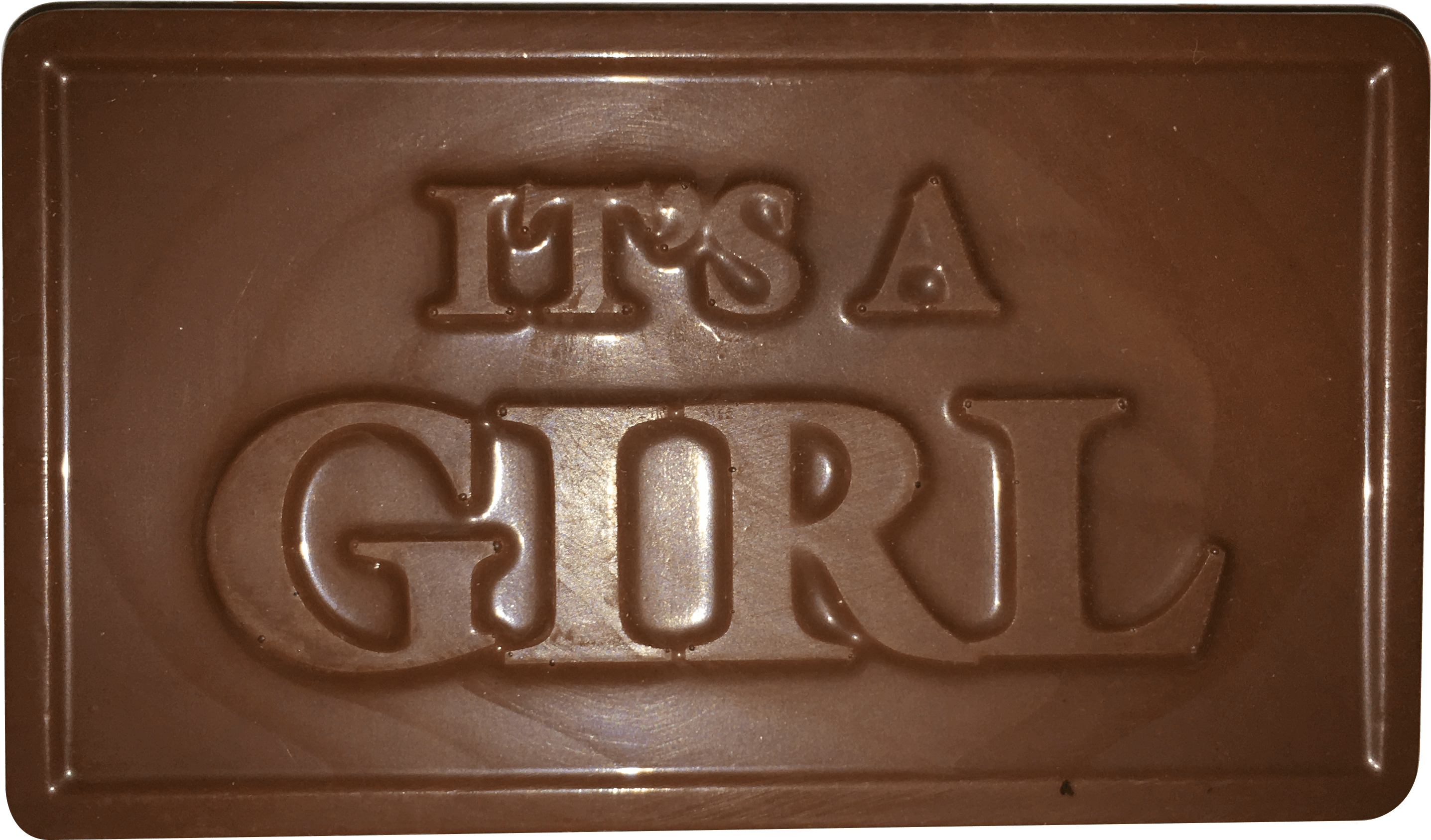 It's A Girl - Chocolate (4032x3024), Png Download