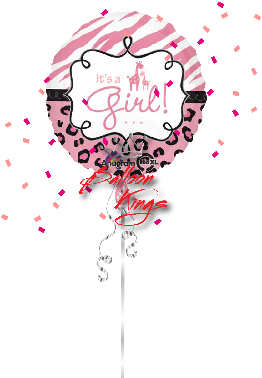 Its A Girl Safari - Its A Girl Giraffe (1095x1280), Png Download
