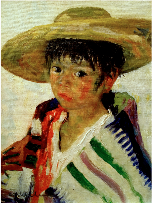Luigi Corbellini French/italian Painting Of Young Boy - Watercolor Paint (720x720), Png Download