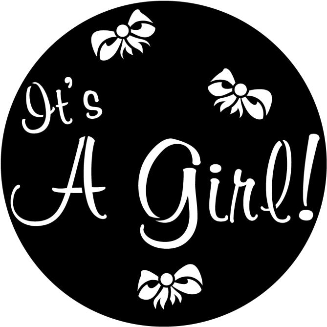 It's A Girl - Apollo Design 3315 It's A Girl Steel Pattern (800x800), Png Download