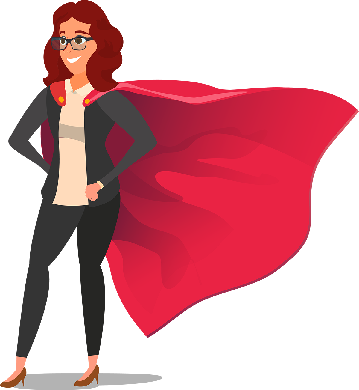 Being A Dental Office Superwoman - Superhero Businesswoman (1200x1301), Png Download