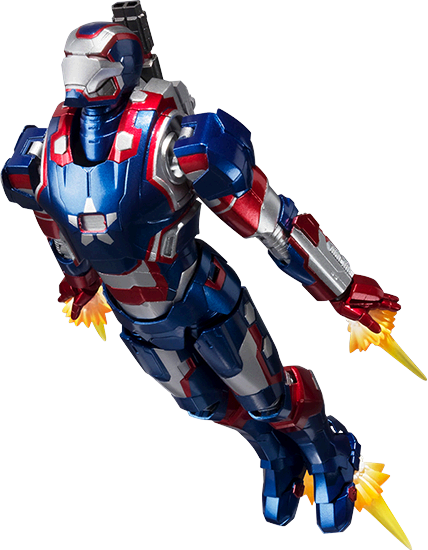 Click - Iron Man Patriot Png (428x550), Png Download