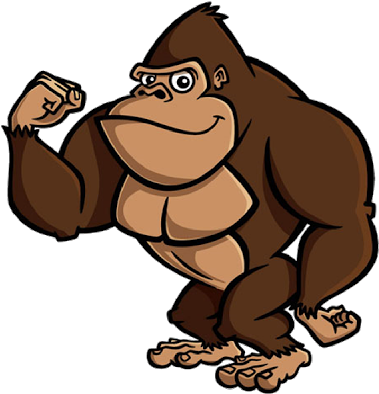 Collection Of Free Guerilla Cartoon Animal Download - Cartoon Image Of Gorilla (400x400), Png Download