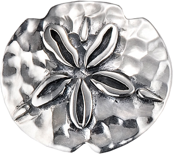 "sand Dollar" Slide Charm From Bonn Bons By Lori Bonn (350x350), Png Download