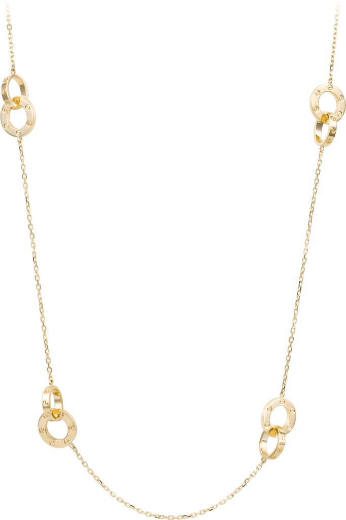 Download Love Necklaceyellow Gold Cartier Long Love Necklace Png Image With No Background Pngkey Com