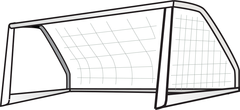 This Graphics Is Football's Goal About Football, Ball, - Soccer Net Clip Art (800x367), Png Download