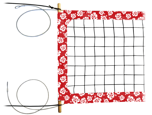 4" Professional Hawaiian Pattern Power Net - Circle (636x480), Png Download