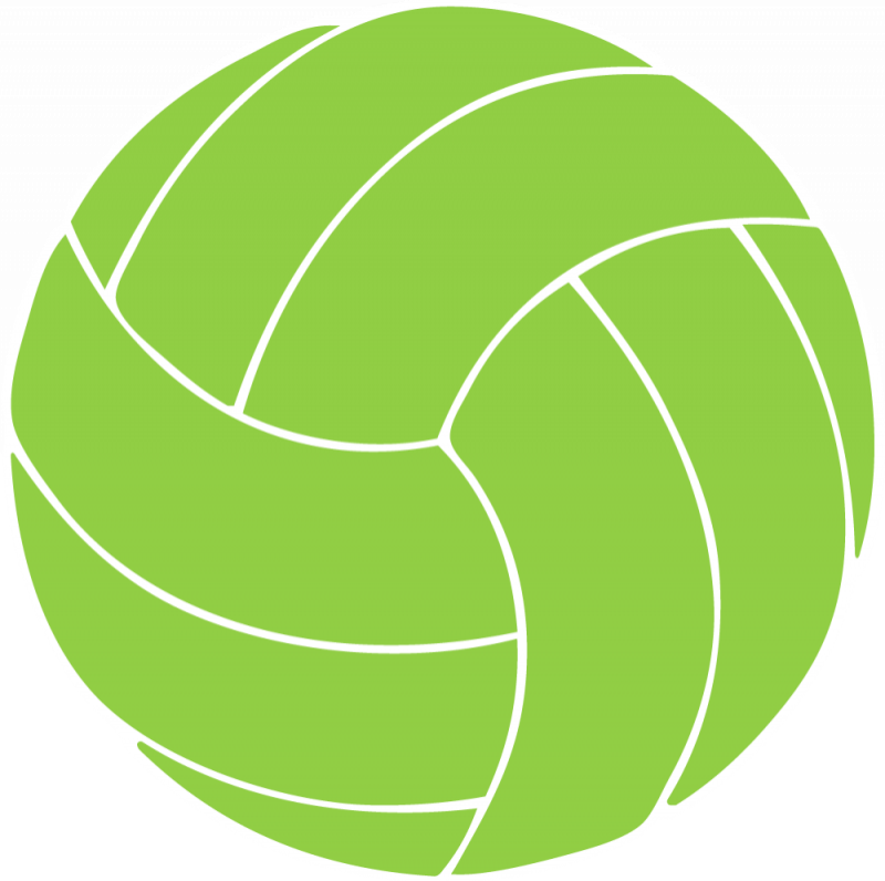Volleyball - Volleyball Clipart Black (800x796), Png Download