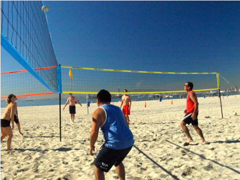 Park & Sun Tri-ball Recreational Volleyball Set - Volleyball Net (480x480), Png Download