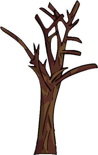 Dead Tree Large - Dead Tree Clipart Png (343x545), Png Download