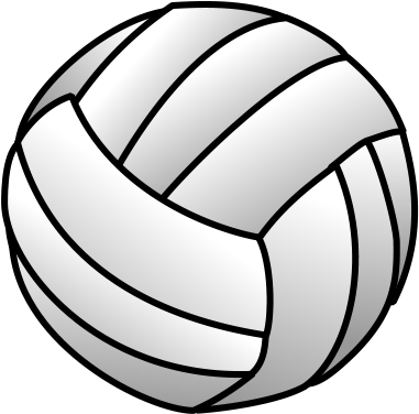 Volleyball Home Games - Cartoon Volleyball Transparent (401x385), Png Download