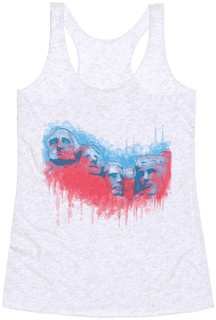 Watercolor Rushmore Racerback Tank Top - Watercolor Rushmore Iphone Case: Funny Iphone Case (484x484), Png Download