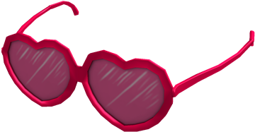 Download Rose Colored Glasses Roblox Heart Glasses Png Image