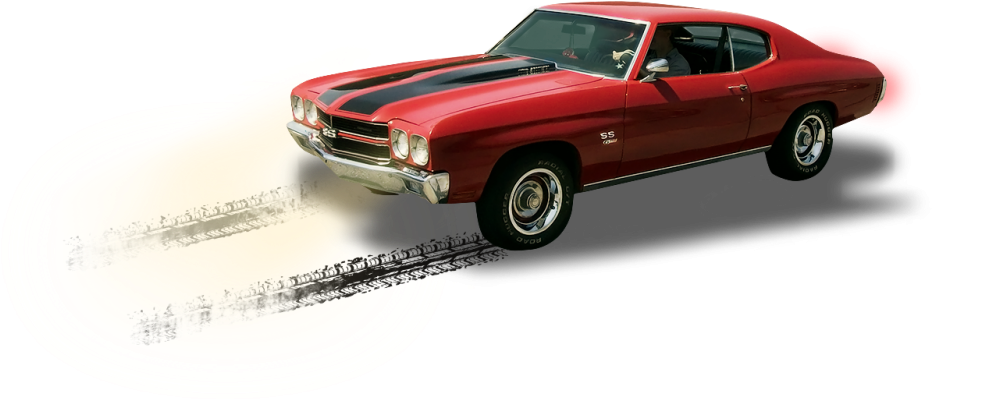 Free Download Bike Tire Tracks Clipart Muscle Car Motor - Pontiac Gto (1024x421), Png Download