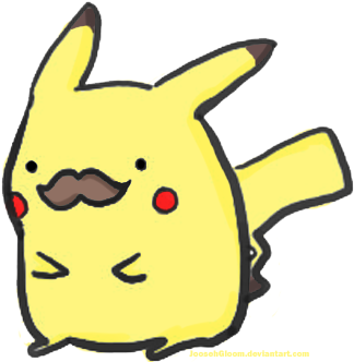 Vectors Download Icon - Pikachu Moustache (375x342), Png Download