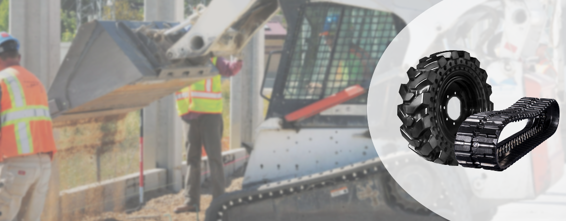 Skid-steer Loader (1140x445), Png Download