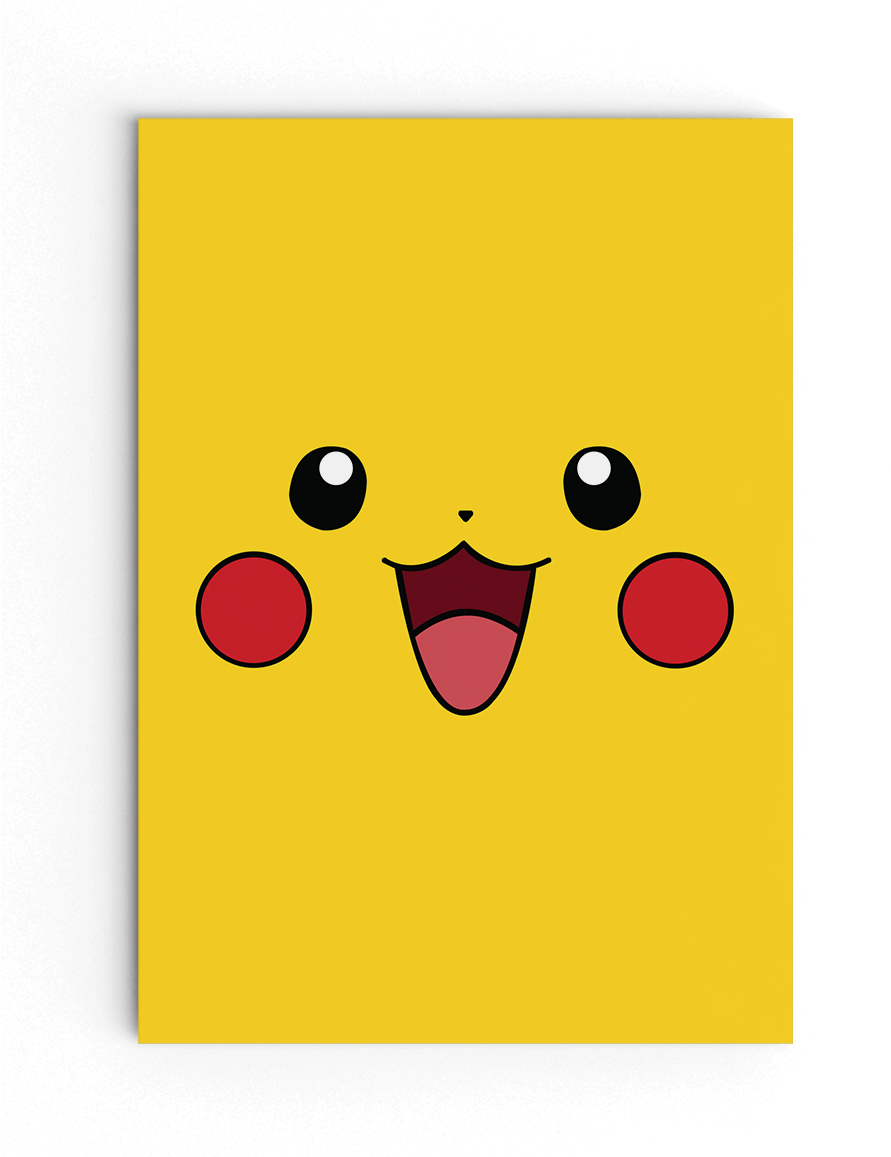 Pikachu Kawaii Face - Pocket Monsters Ag Perfect Best 2 - Cd (930x1156), Png Download