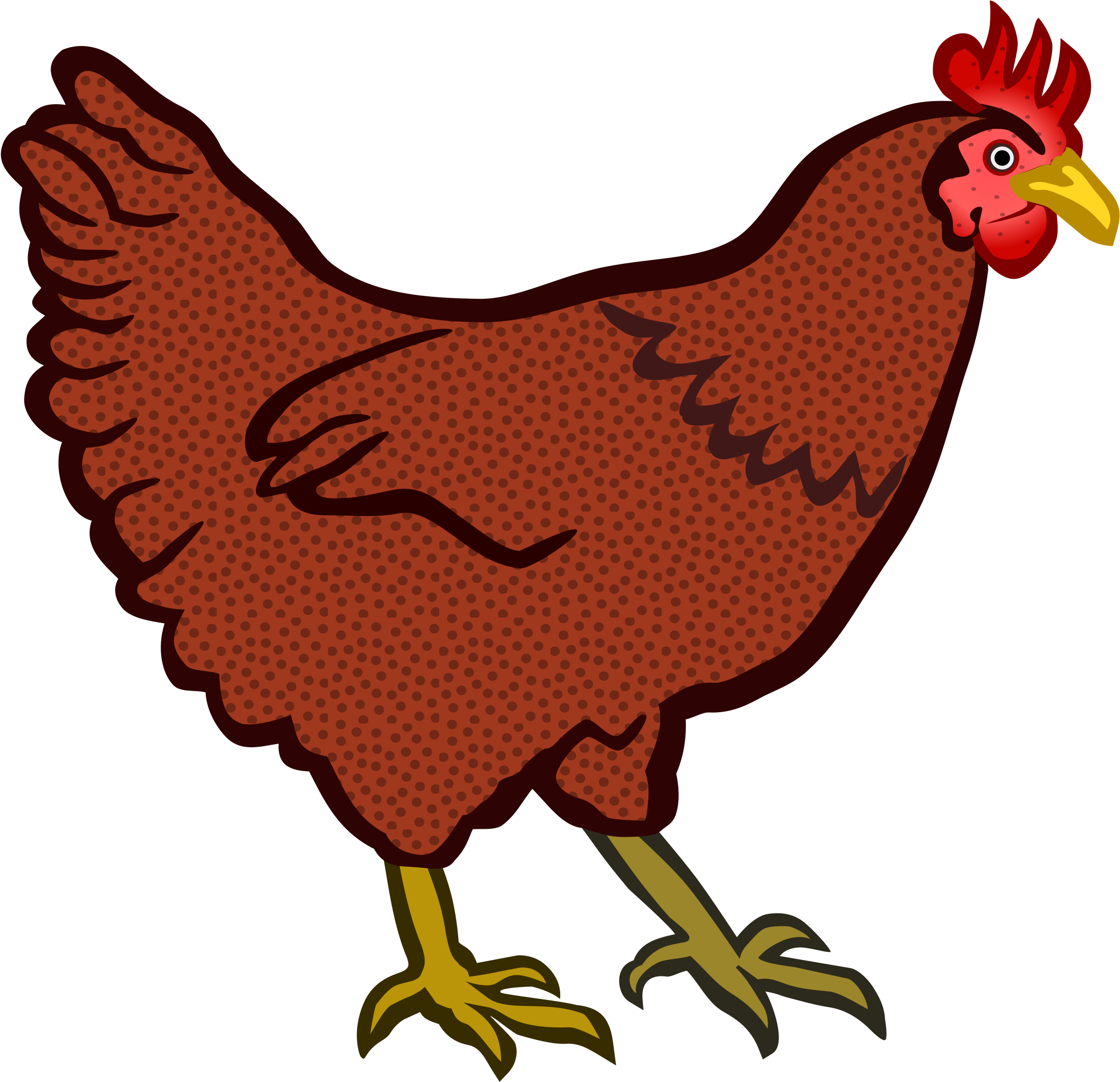 This Free Icons Png Design Of Hen (2400x2325), Png Download
