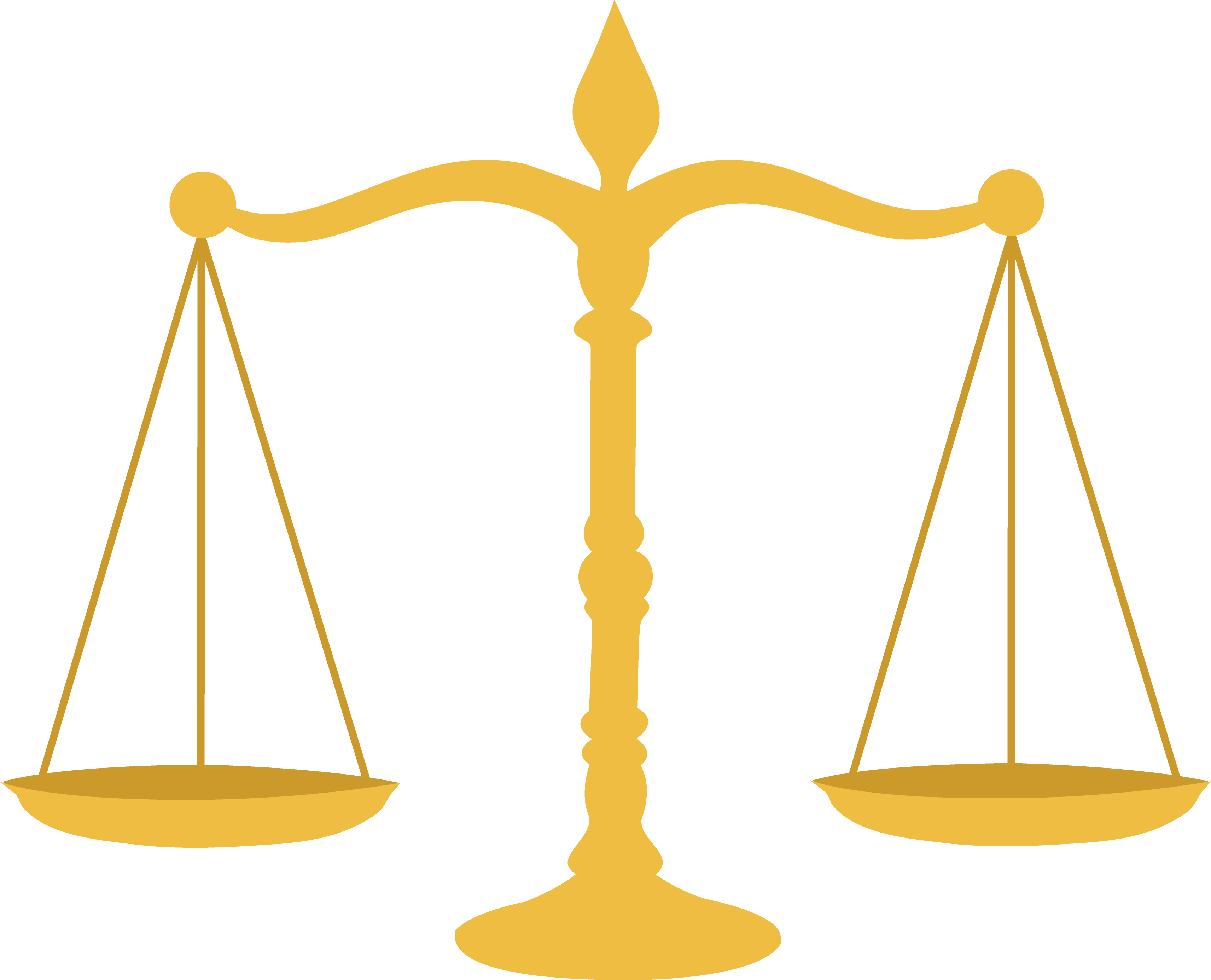 Golden Legal Scales Clip Art Images Png Images - Lawyer Clipart (3425x2771), Png Download