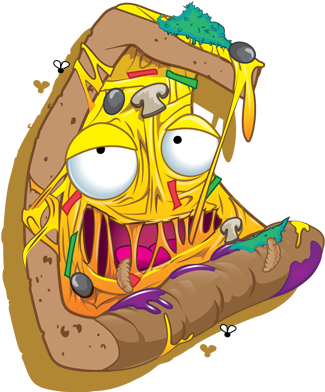 Altputridpizzaart - Grossery Gang Putrid Pizza (412x406), Png Download