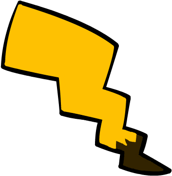 28 Collection Of Pikachu Tail Clipart (799x599), Png Download