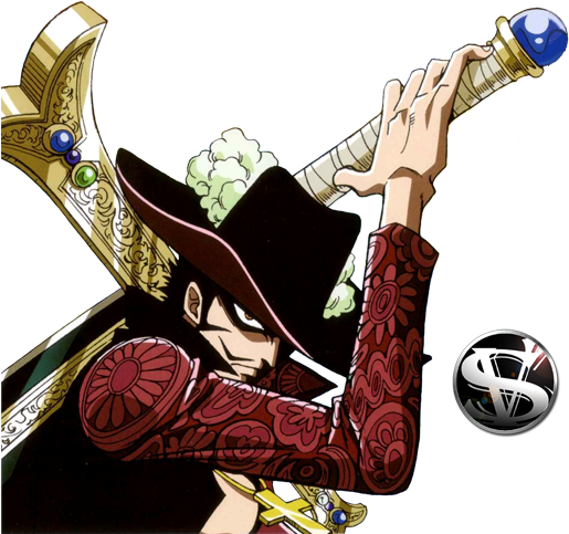 One Piece Achtergrond Called *dracule Mihawk* - Mihawk One Piece Png (529x482), Png Download