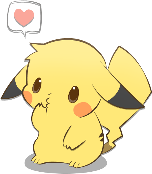 Pikachu Clipart Kawaii - Pikachu Kawaii (535x646), Png Download