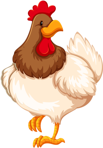 Cute Clipart Hen - Imagenes De Pollo (383x500), Png Download