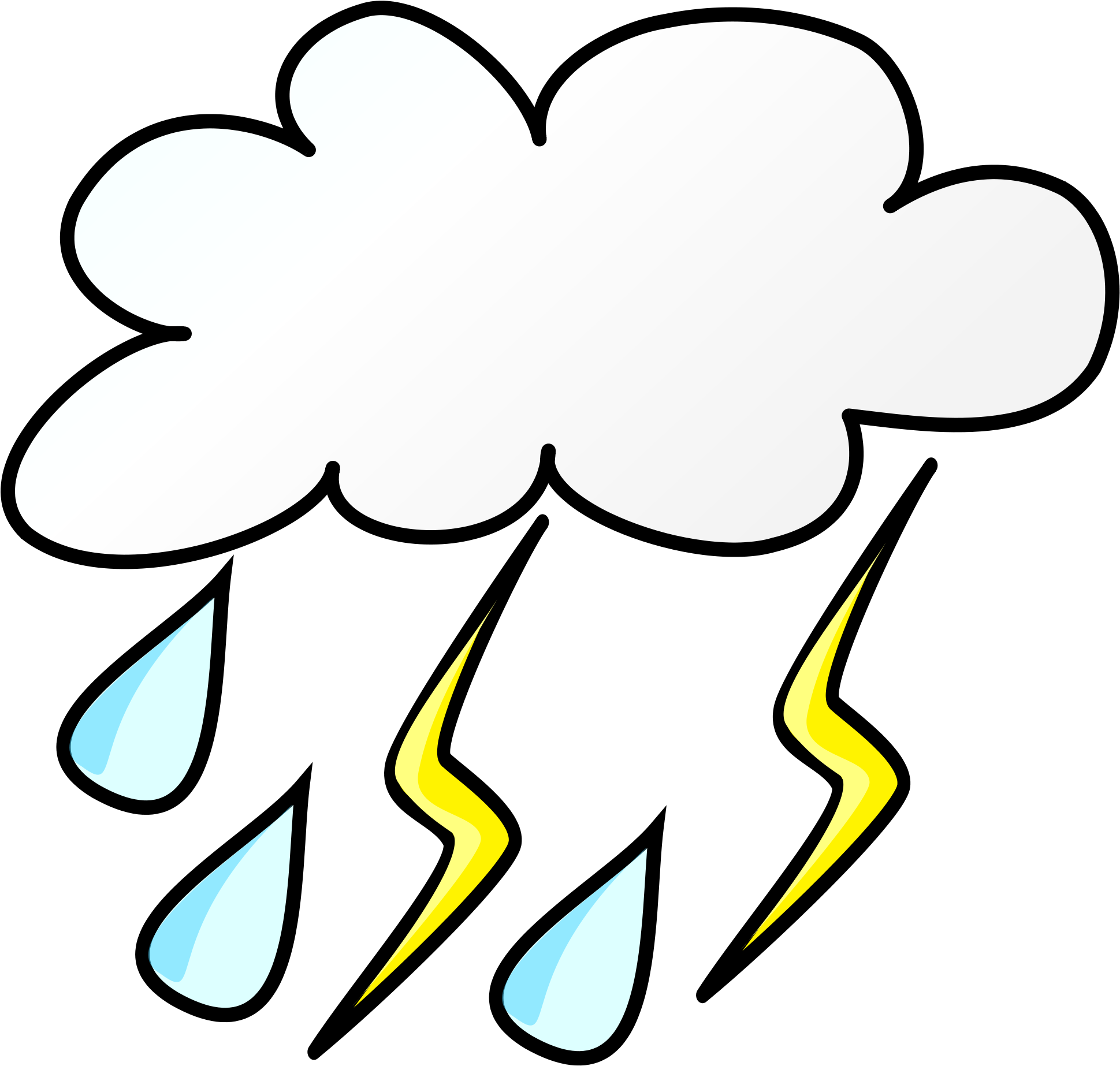 Weather Cloud Clip Art At - Weather Clip Art (594x565), Png Download