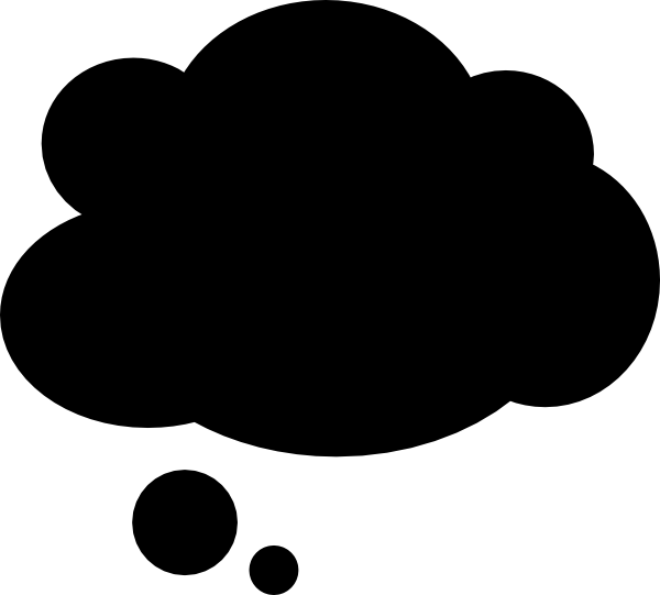 Black Cloud Png Clip Art (600x541), Png Download