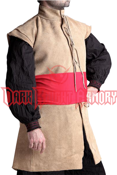 17th Century Sleeveless Buff Coat - 17th Century Reenactment Leather Buff (600x600), Png Download