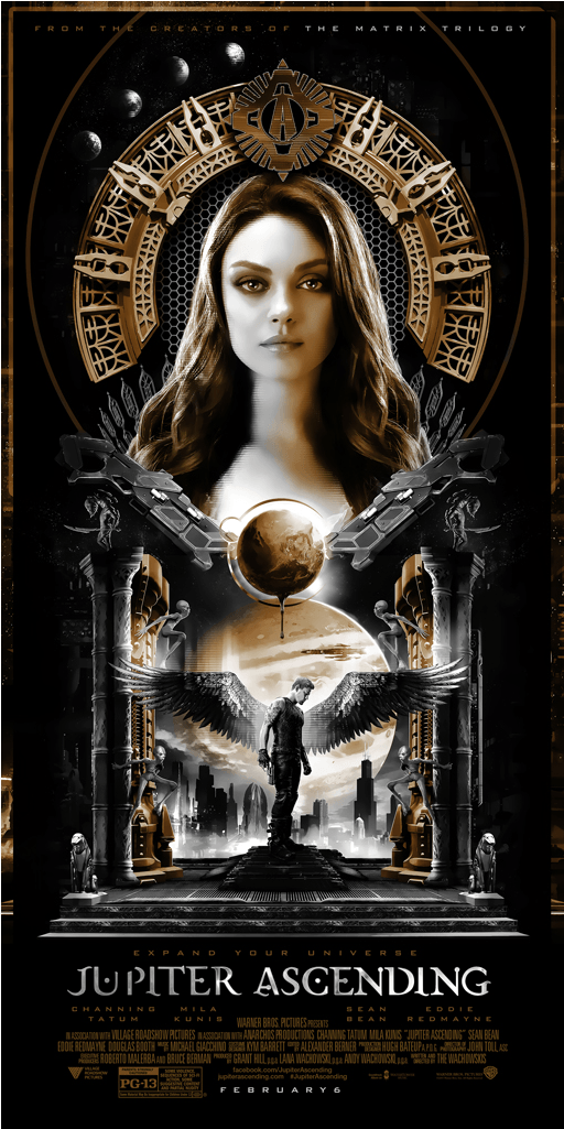 Jupiter Ascending Official Movie Site Trailer, Film - Lilith And Lucifer Art (691x1024), Png Download