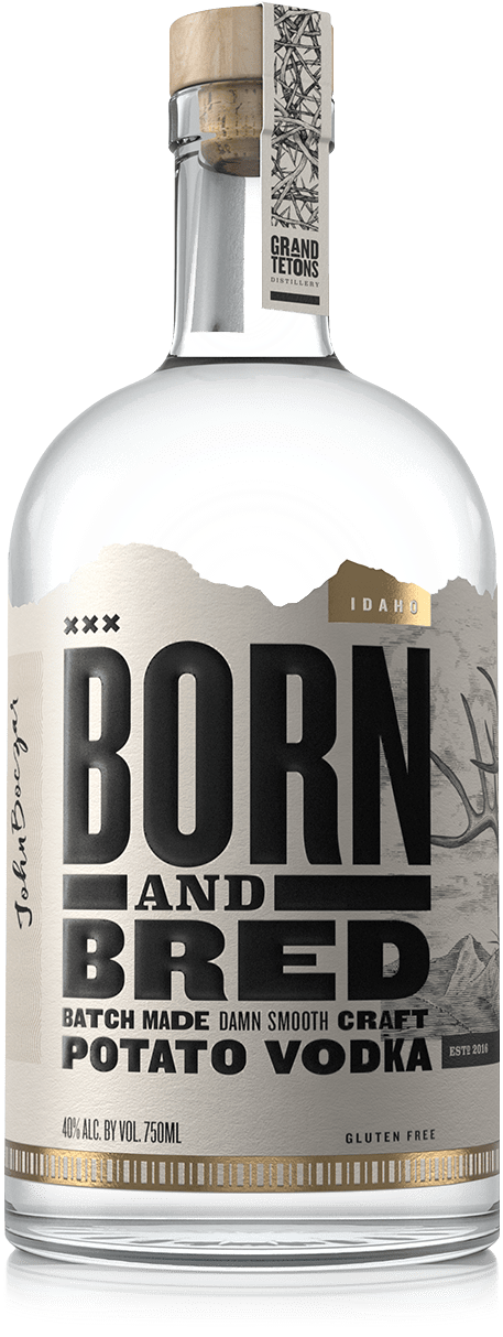 Born And Bred Vodka Was Released In 2016 And Is Now - Born And Bred Craft Potato Vodka 750ml (500x1236), Png Download