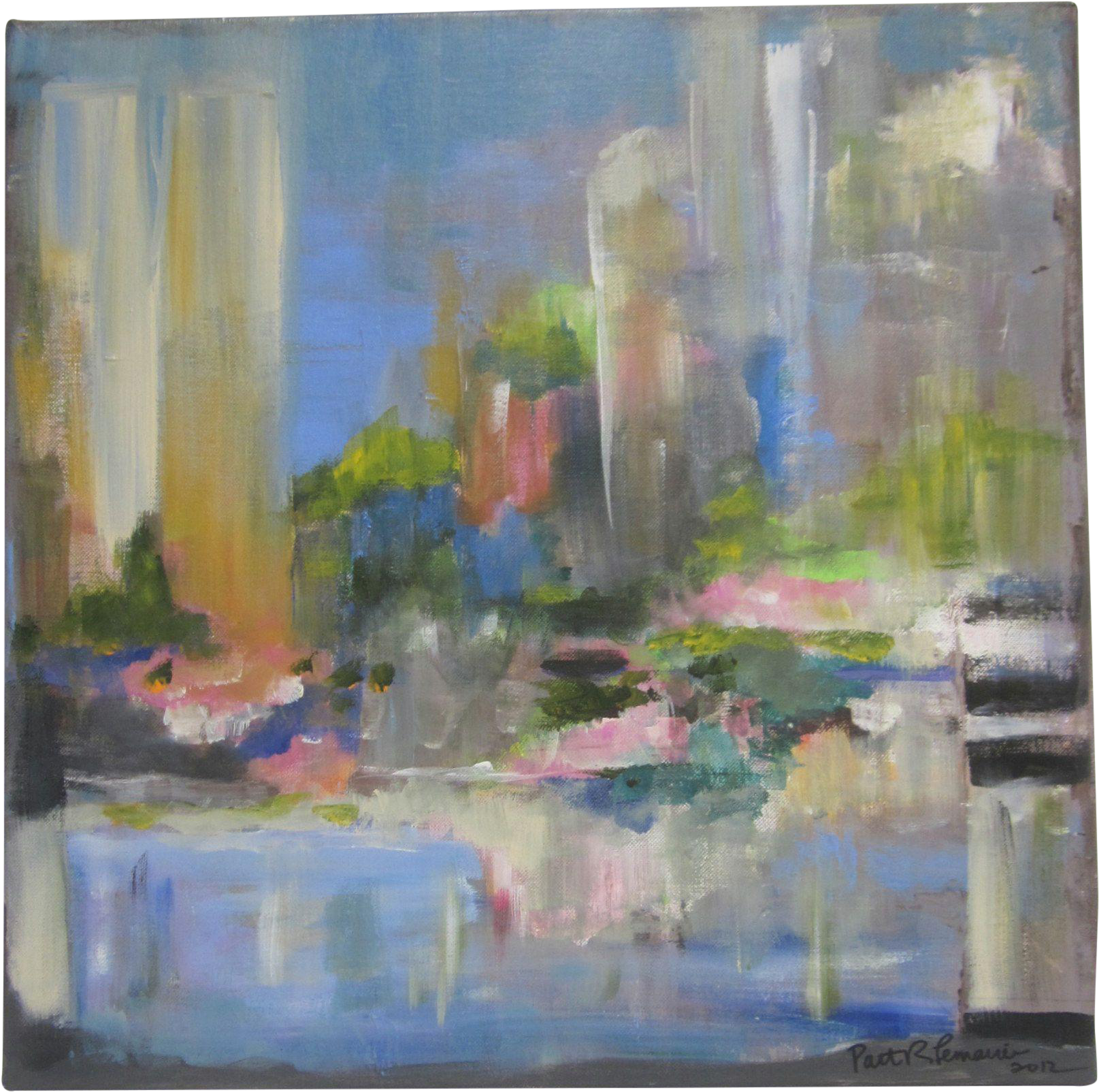 Abstract New Orleans Cityscape Painting On Chairish - Painting (1944x2592), Png Download
