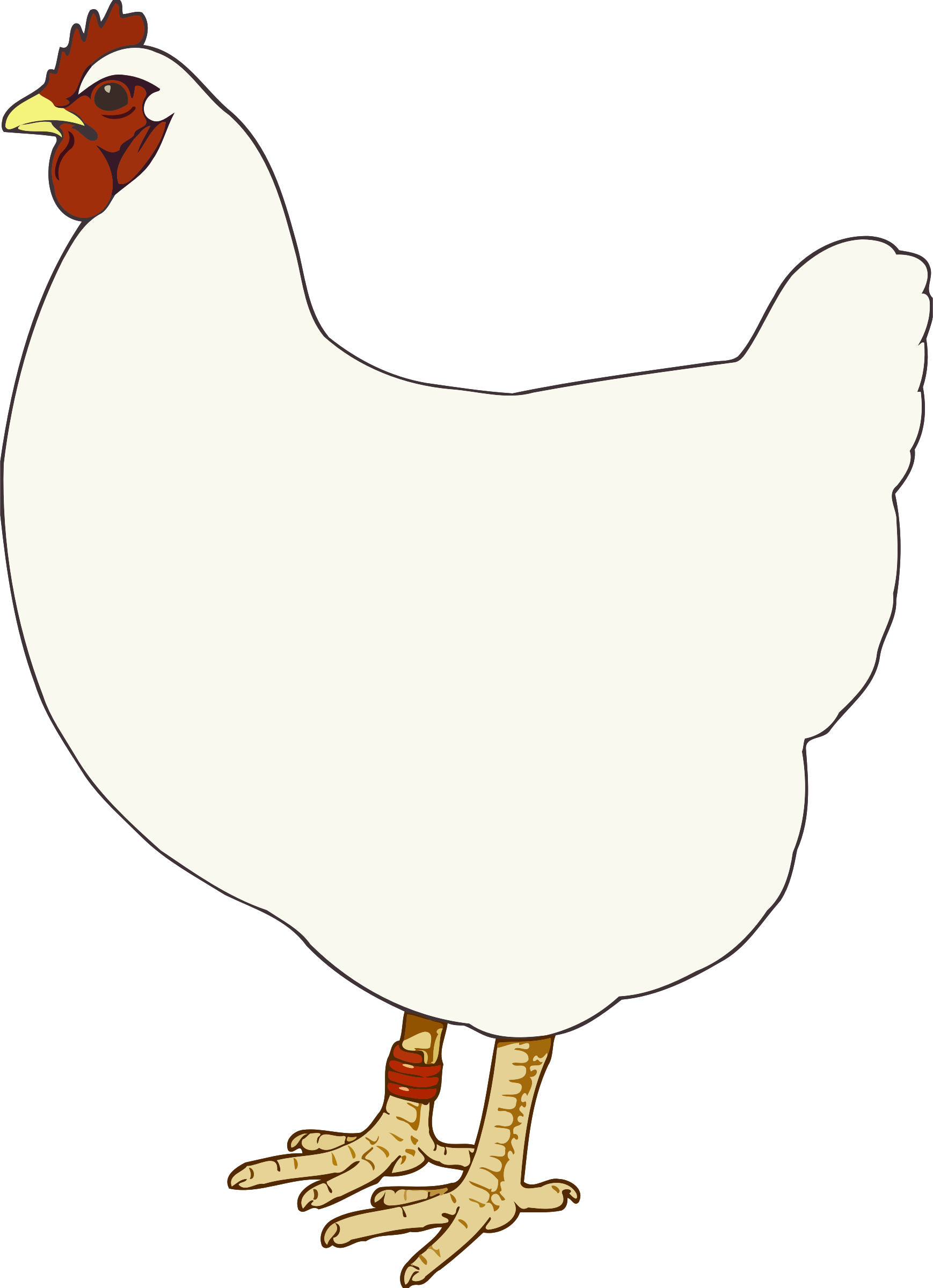 This Free Icons Png Design Of Hen 3 (1738x2400), Png Download