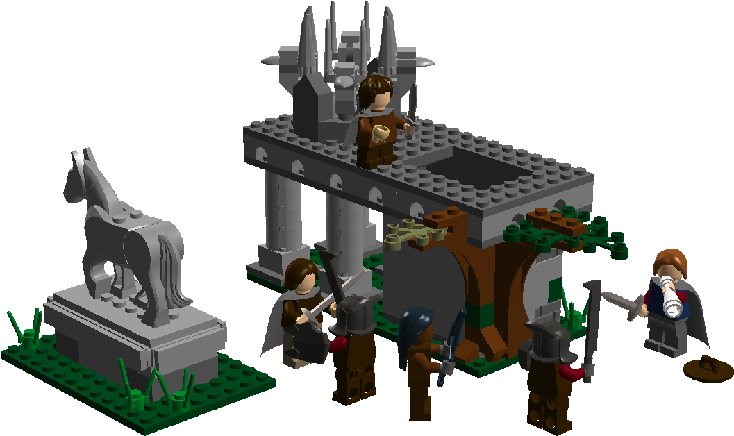 Lego Lotr Custom Amon Hen 133 Kb - Amon Hen (1296x672), Png Download