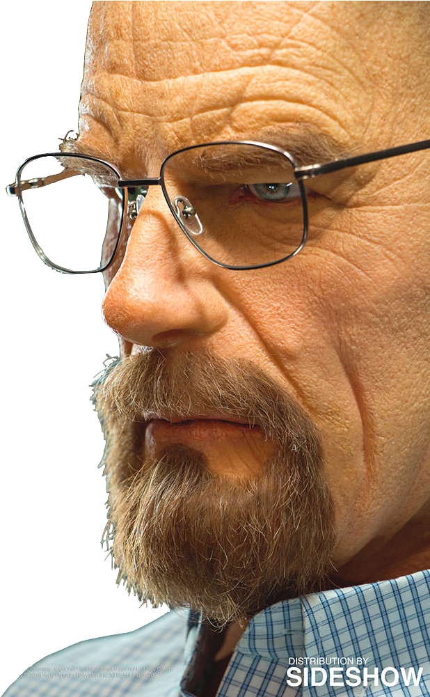 Supacraft Logo Supacraft Breaking Bad Walter White - Breaking Bad - Walter White 1:1 Scale Bust (667x1000), Png Download