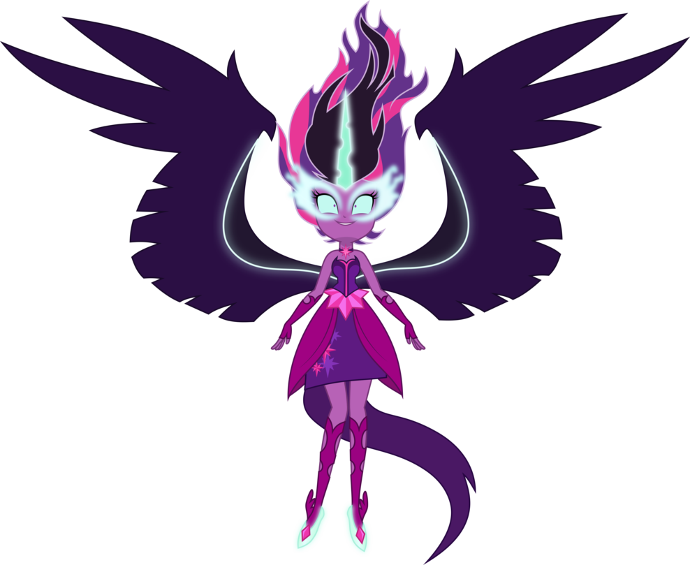 Eqg Midnight Sparkle Vector By Xebck-d9bjtlq - Equestria Girls Midnight Glimmer (988x809), Png Download