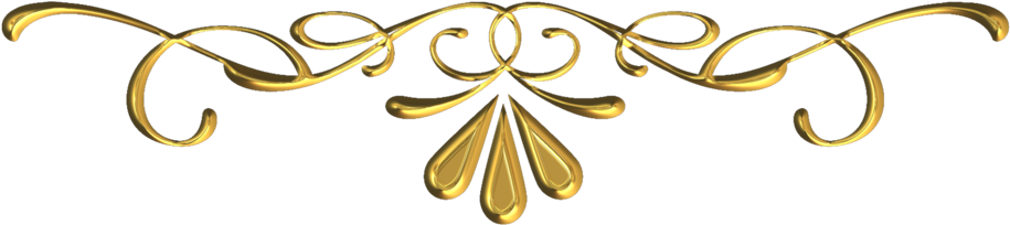 #free #scrapbook #craft #hobbies #hobby #embelishment - Gold Swirl Border Png (1024x566), Png Download