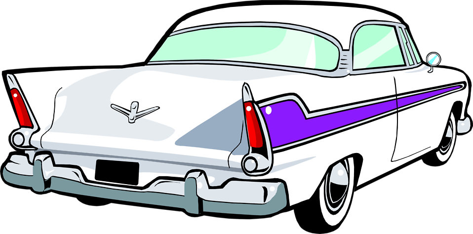 Vintage Cars Transparent Png Pictures Free Icons - 50s Car Wall Clock (958x474), Png Download