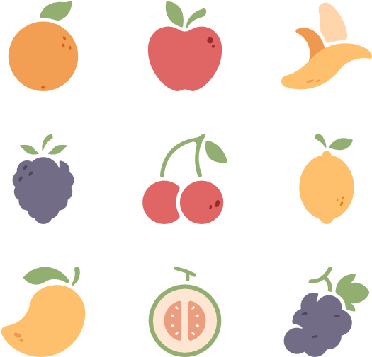 Fruits And Vegetables Icons - Fruit Icon Png (600x564), Png Download
